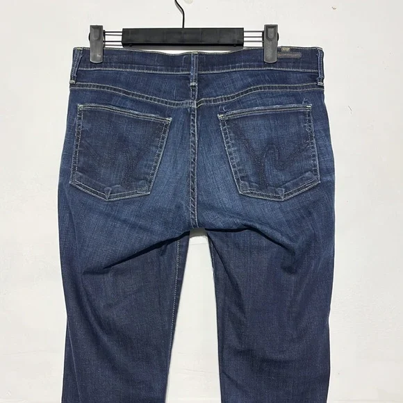 Citizens of Humanity Ava Low Rise Straight Leg Dark Wash Denim Jeans Size 27 - Picture 10 of 14